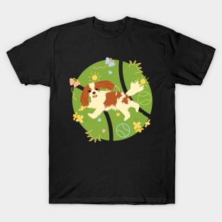 Playing Cavalier King Charles Spaniel T-Shirt